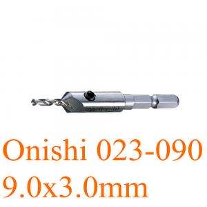 Mũi khoan sắt thép âm mũi vít 9.0x3.0mm chuôi lục 76mm Onishi