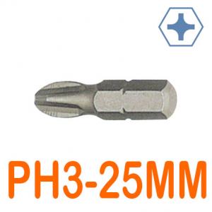 Mũi bắt vít 4 cạnh chống trượt PH3 x 25mm LICOTA