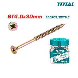 Bộ 200 vít bắt gỗ ST4.0x30mm Total