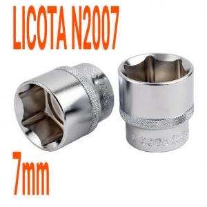 Đầu tuýp 1/4" 6 góc Flank 7mm LICOTA