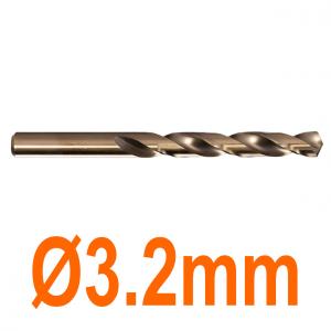 Mũi khoan chuyên inox Ø3.2mm phủ coban vàng Senka