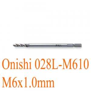 Mũi taro ren xoắn M6x1.0mm chuôi lục loại dài 120mm Onishi