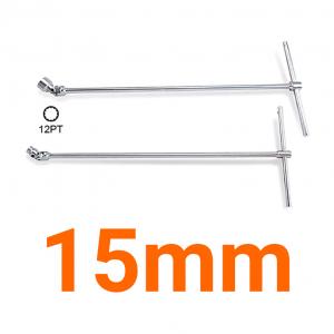 Cần xiết lực chữ T đầu tuýp lắc léo 3/8" 15mm Toptul