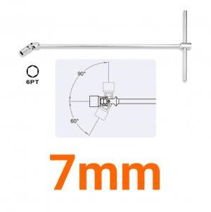 Cần xiết lực chữ T đầu tuýp lắc léo 3/8" 7mm Toptul