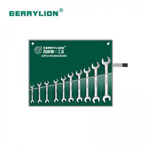 Bộ 10 cờ lê 2 đầu miệng xi bóng 5.5X7-30X32mm Berrylion 081030100