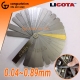 Thước đo khe hở 32 lá 0.04~0.89mm lưỡng hệ, thước canh lá LICOTA  ATA-0074E