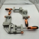 Bộ 2 chiếc eto góc vuông 2 tay cầm cán cam đen để kẹp gỗ