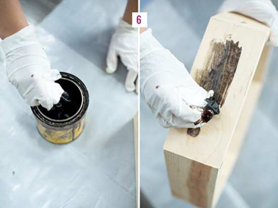 cách làm kệ gỗ treo tường hình tổ ong 5