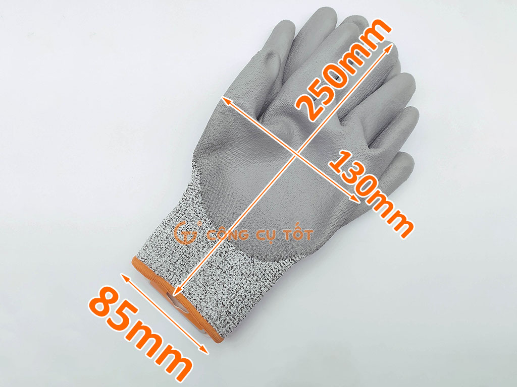 Kích cỡ của găng tay chống cắt Ingco HGCG01-XL