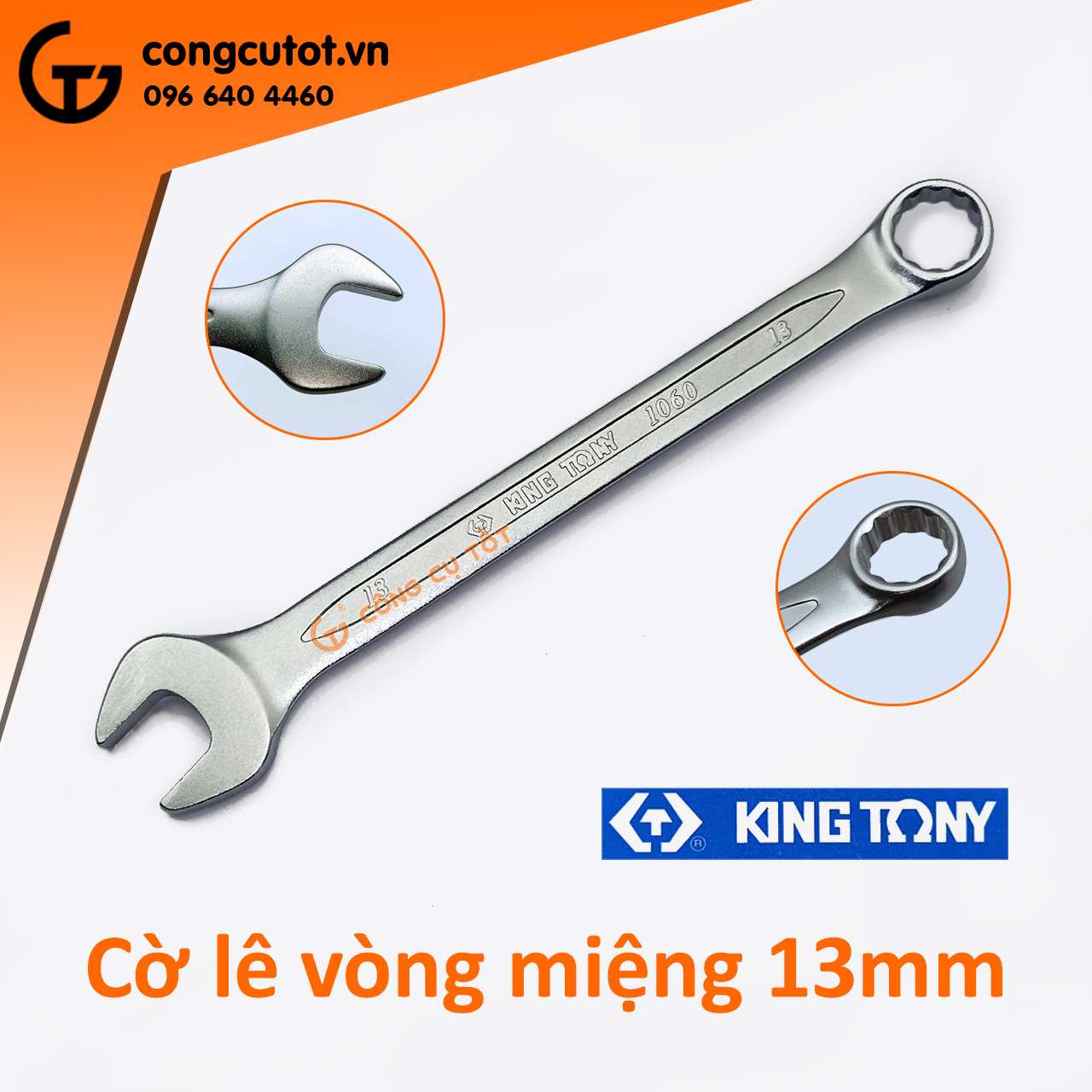 Cờ lê vòng miệng Kingtony 1060-13 Đài Loan 13mm