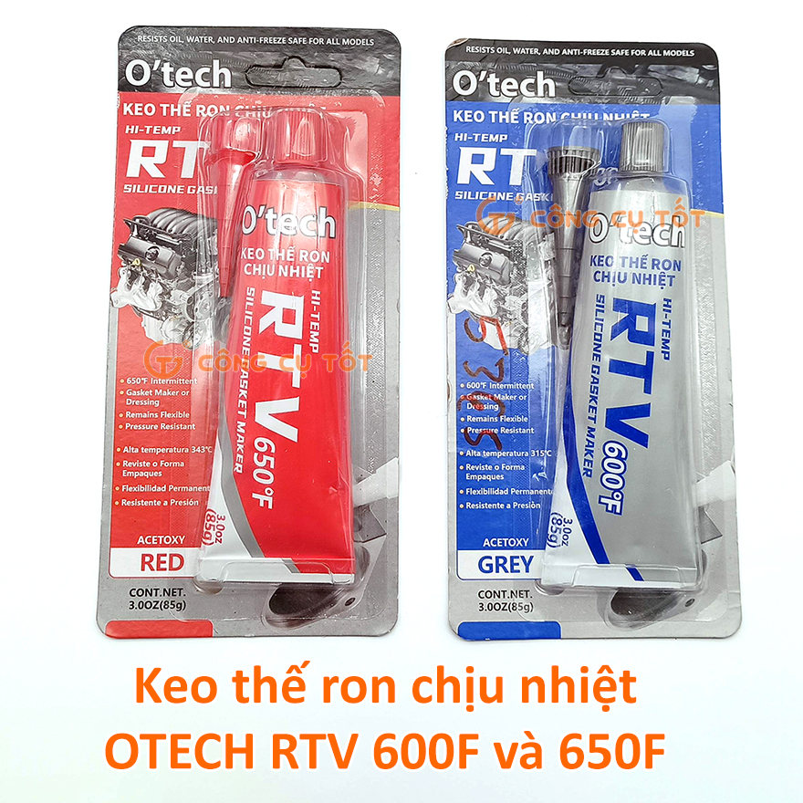 Keo thế ron chịu nhiệt OTECH RTV 600F và 650F phân phối tại Công Cụ Tốt