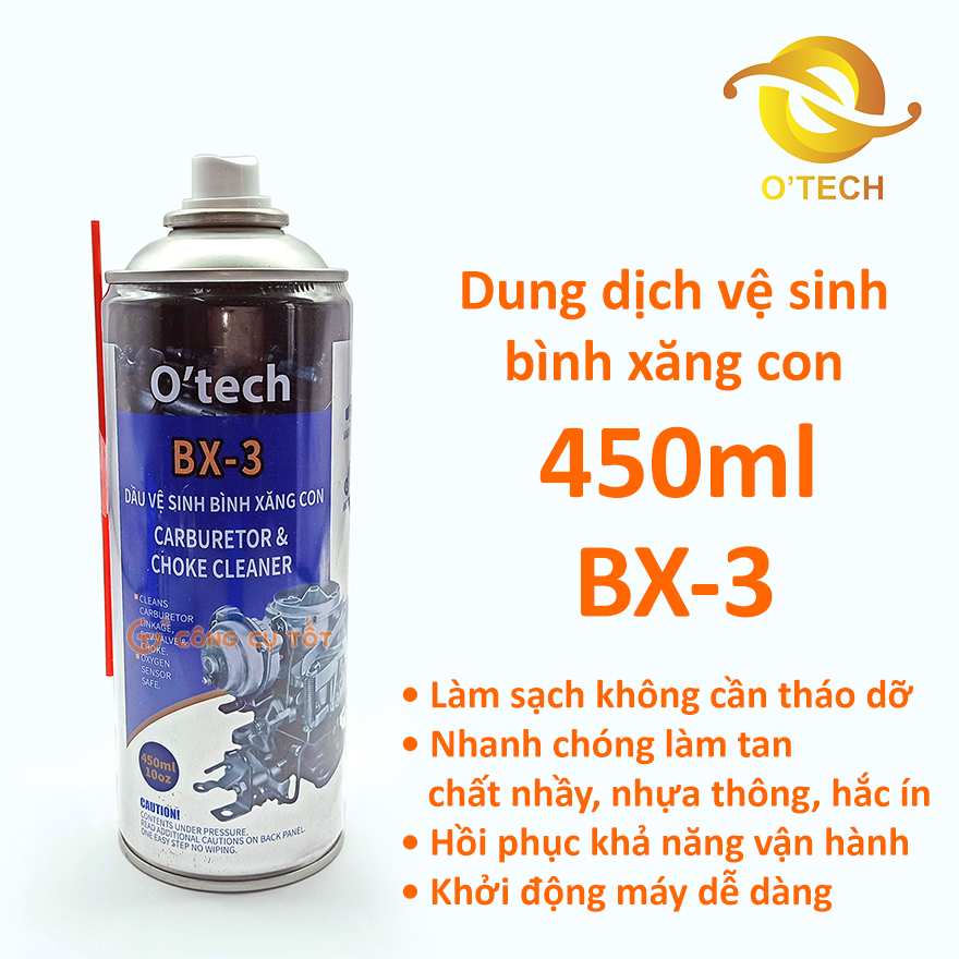 Dung dịch vệ sinh bình xăng con 450ml OTECH BX-3