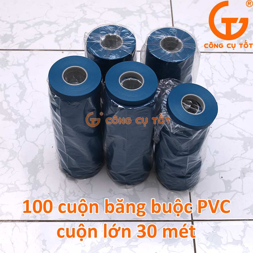 Bộ 100 cuộn băng buộc PVC khổ lớn 30m