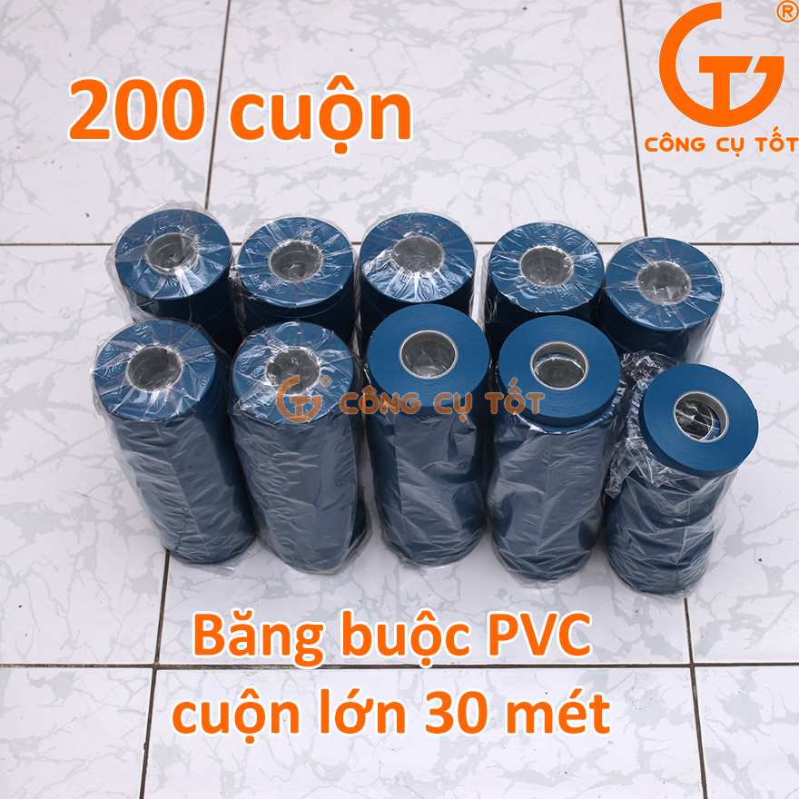 Bộ 200 cuộn băng buộc PVC khổ lớn 30m