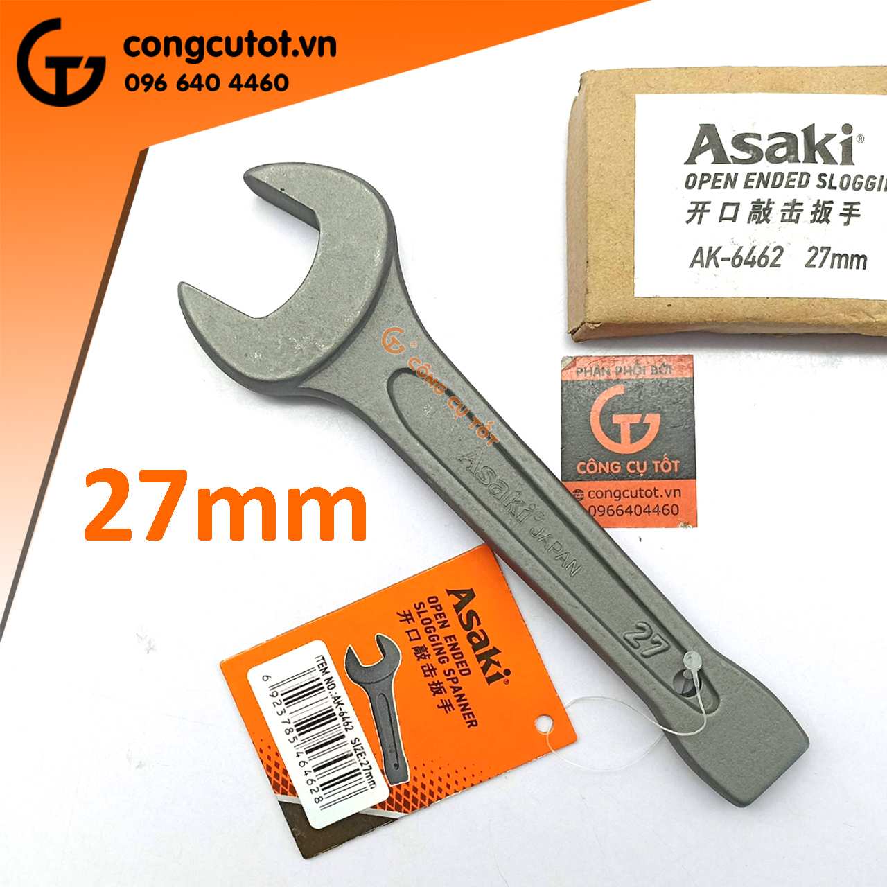 Cờ lê miệng đóng 27mm Asaki AK-6462