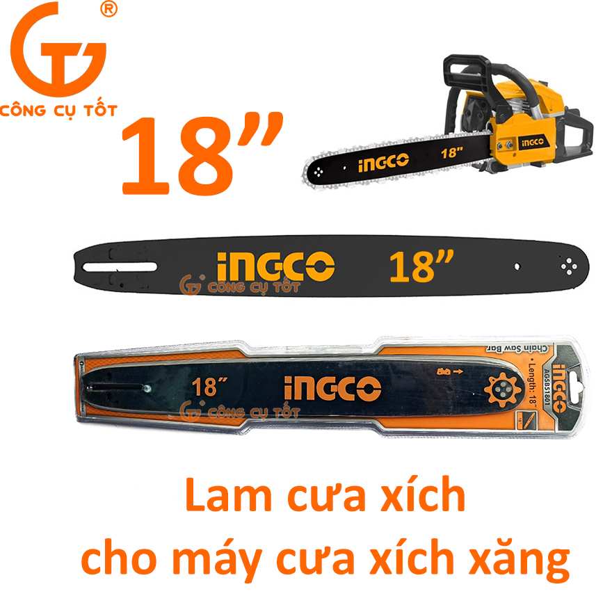 Lam cưa xích 18 inch Ingco AGSB51801