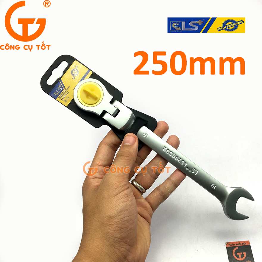 Cờ lê vòng miệng lắc léo 19mm LS200332 dễ dàng cầm nắm và sử dụng