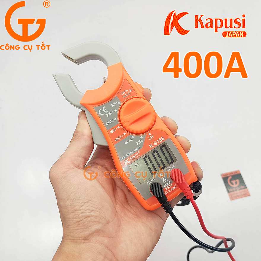 Đồng hồ vạn năng ngàm kẹp 400A Kapusi K-9186