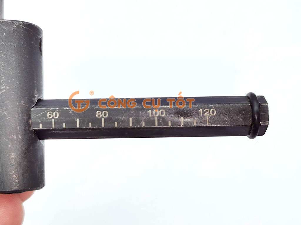 Thước đo mũi khoét lỗ gỗ và thạch cao chữ thập Ø30-120mm Asaki AK-3678