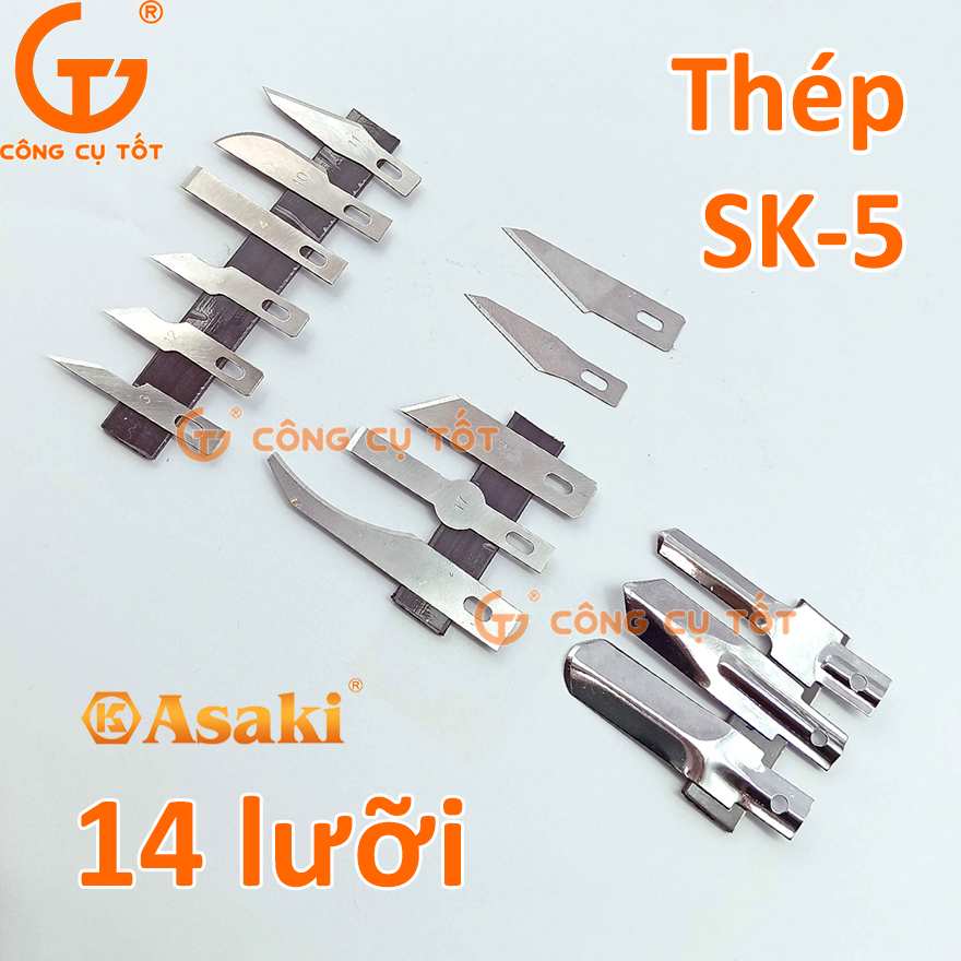 14 lưỡi dao trổ thép SK-5 siêu sắc bén
