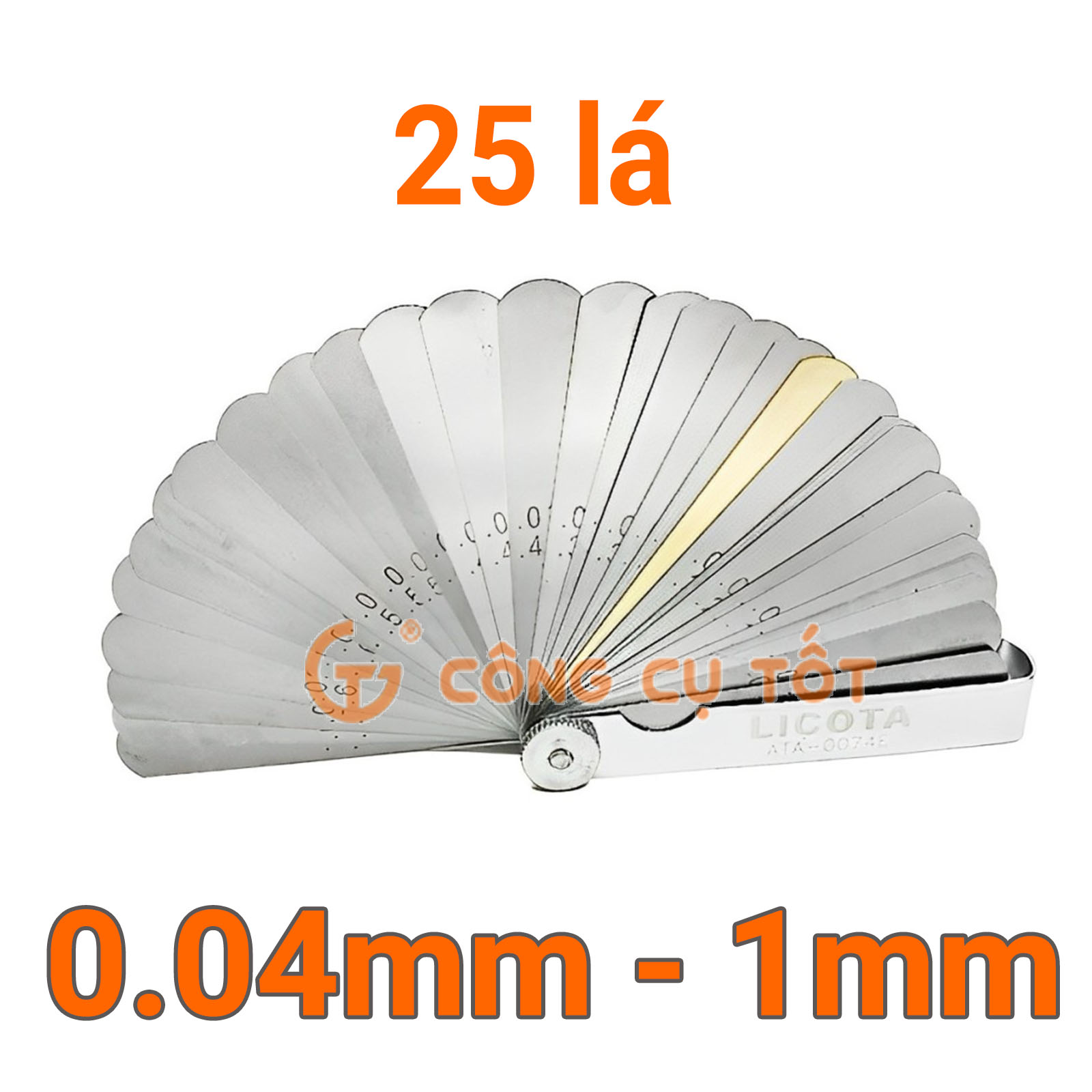 Thước đo khe hở 25 lá 0.04-1.00mm LICOTA ATA-0074D