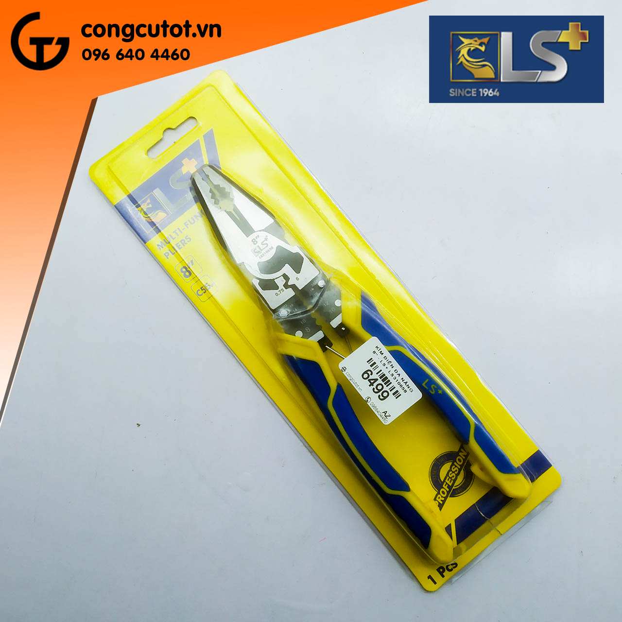 Kìm điện đan năng LS+ LS310658 kích thước 8 inch