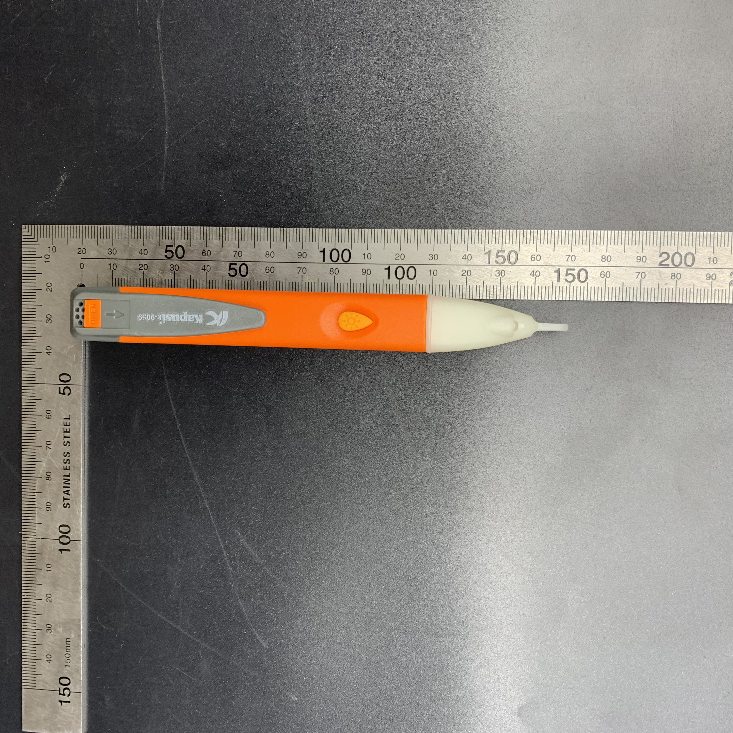 Kích thước thực tế chiều dài bút dò điện cảm ứng K-9959