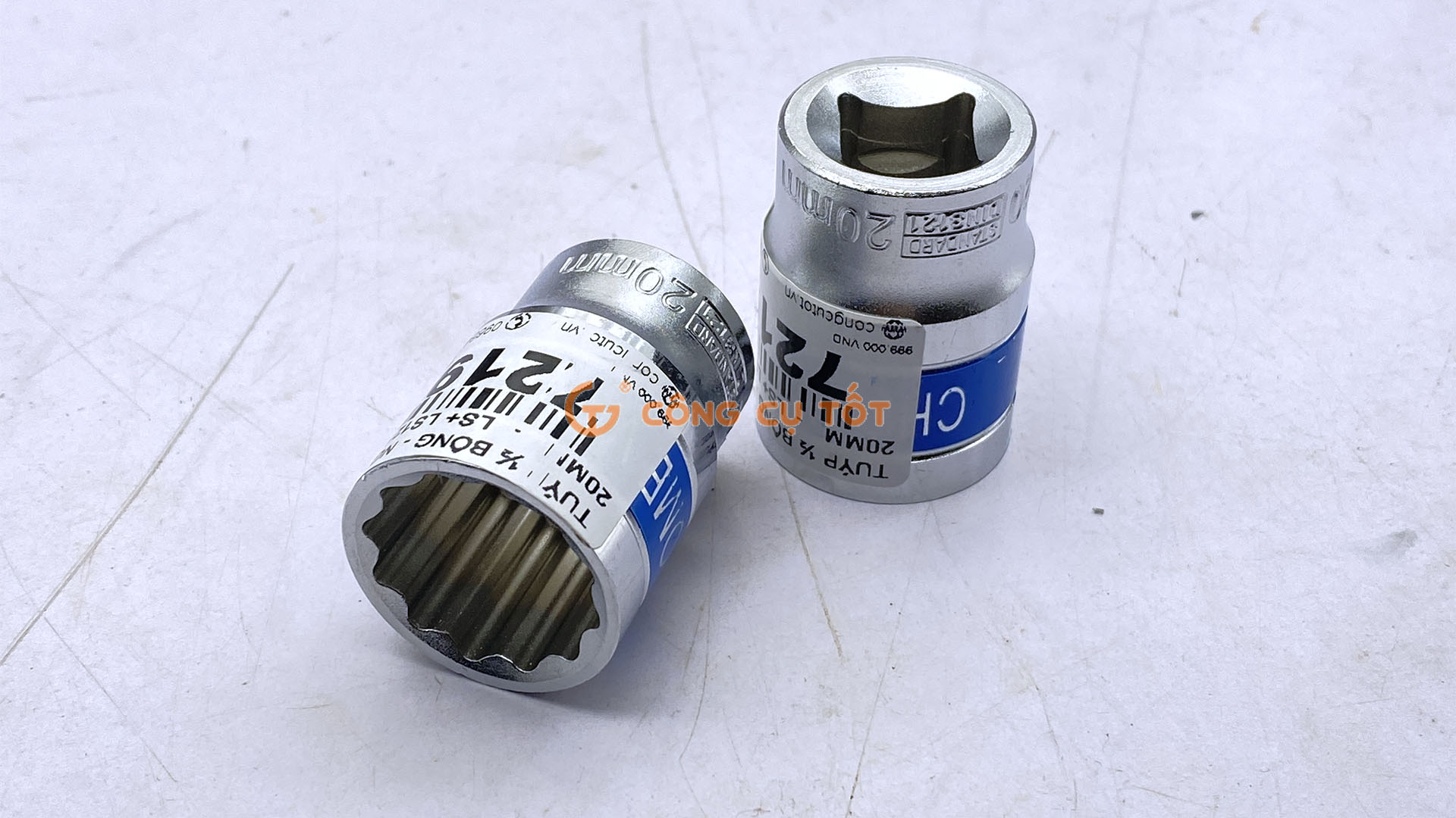 Khẩu ½ bông 12 cánh ngắn 20mm LS+ LS121520