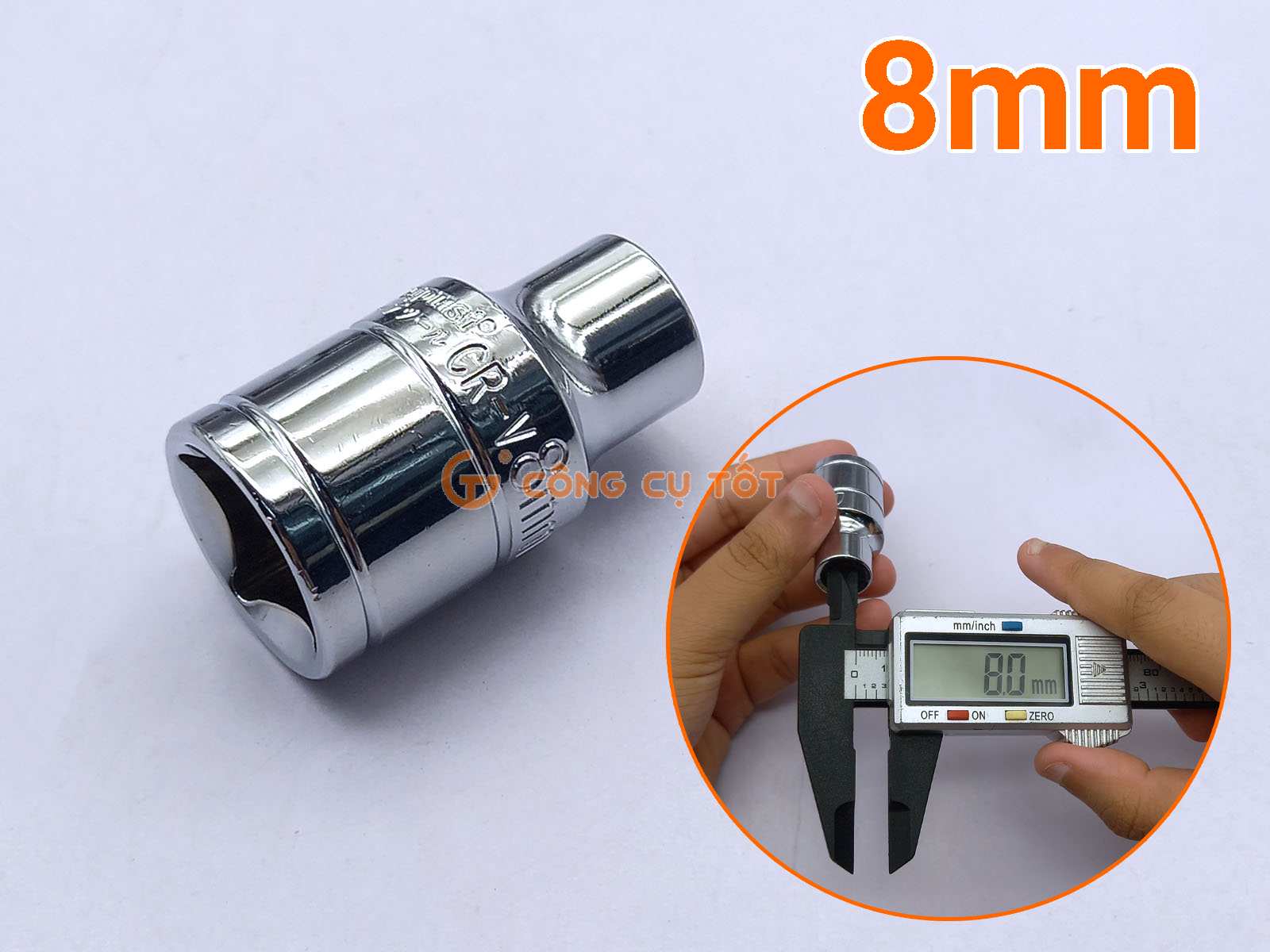 Đầu tuýp cỡ 8mm