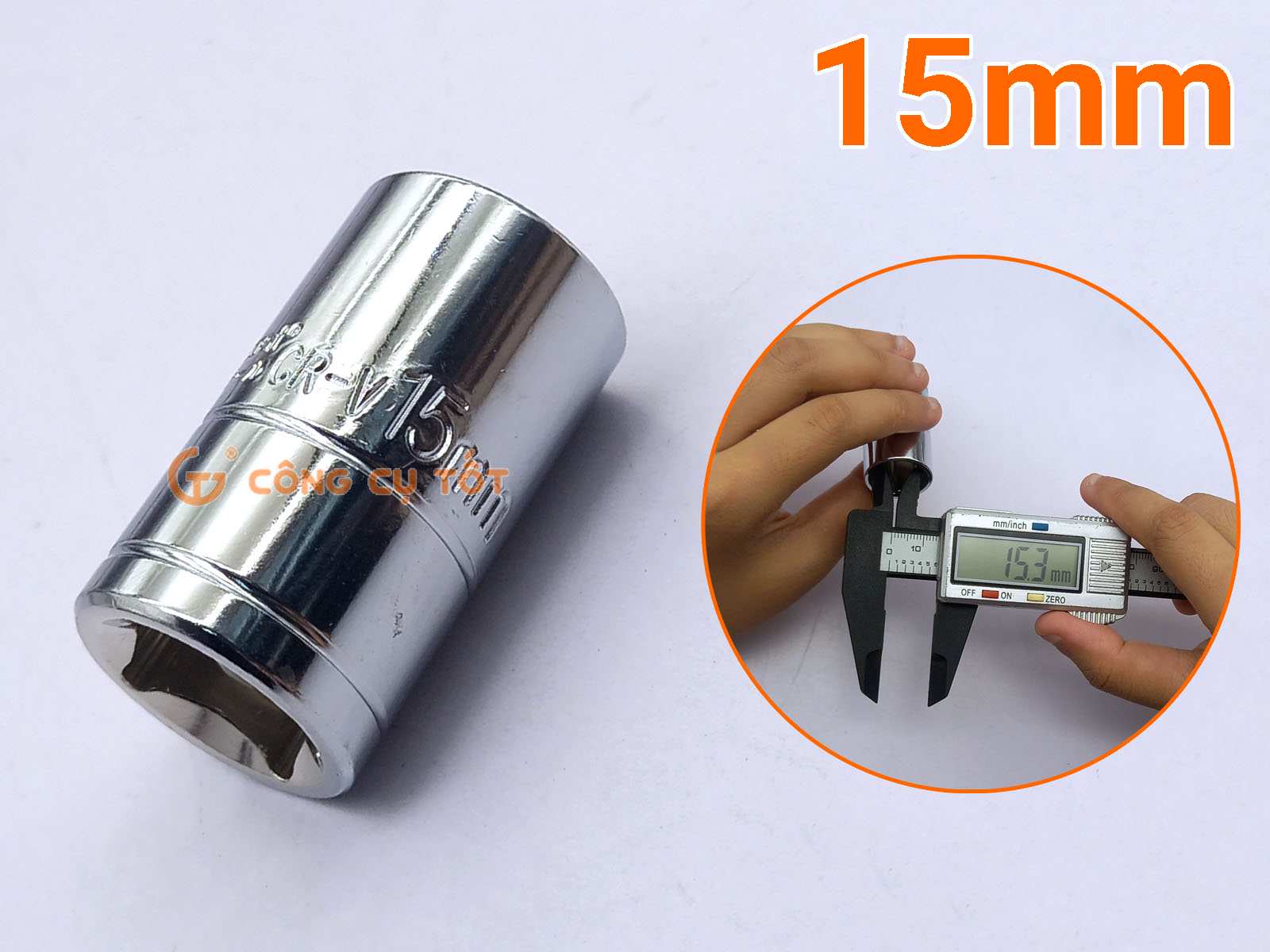 Đầu tuýp cỡ 15mm