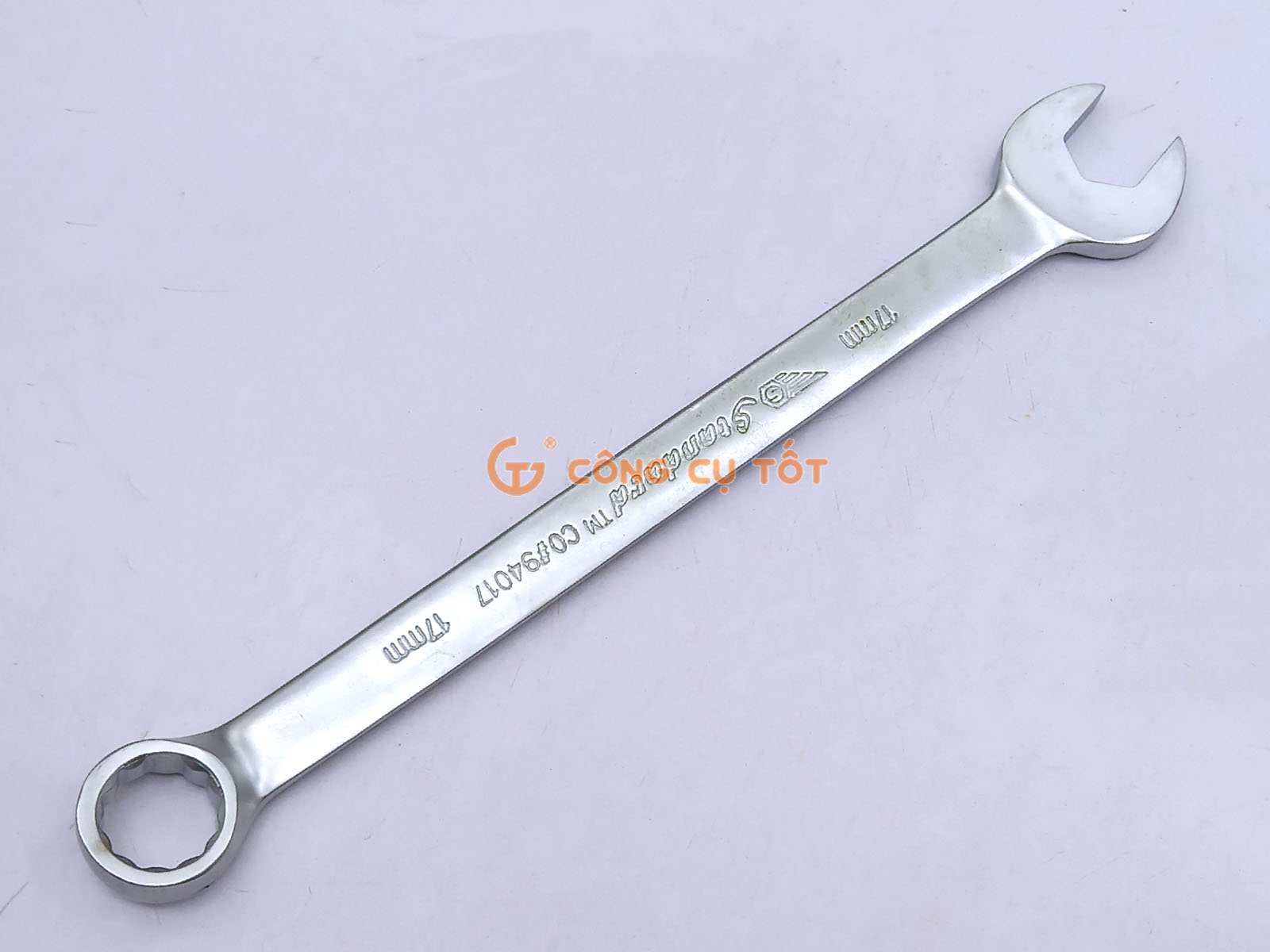 Cờ lê vòng miệng 17mm thép CrV xi mờ Standard CO#94017 Đài Loan