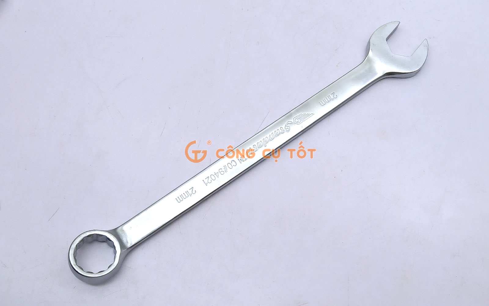 Cờ lê vòng miệng 21mm thép CrV xi mờ Standard CO#94021 Đài Loan