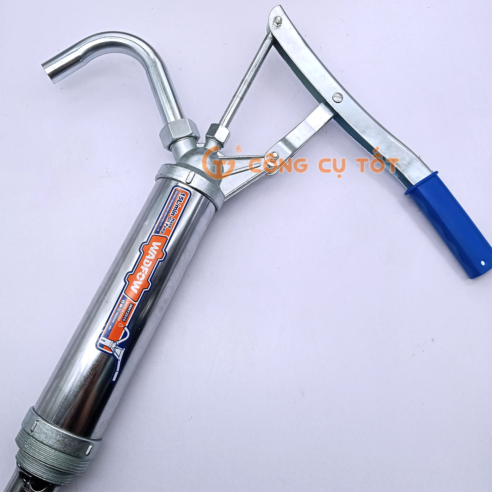 Bơm dầu bằng tay kiểu piston đầu hút tăng 15 lít/phút Wadfow WHY2515