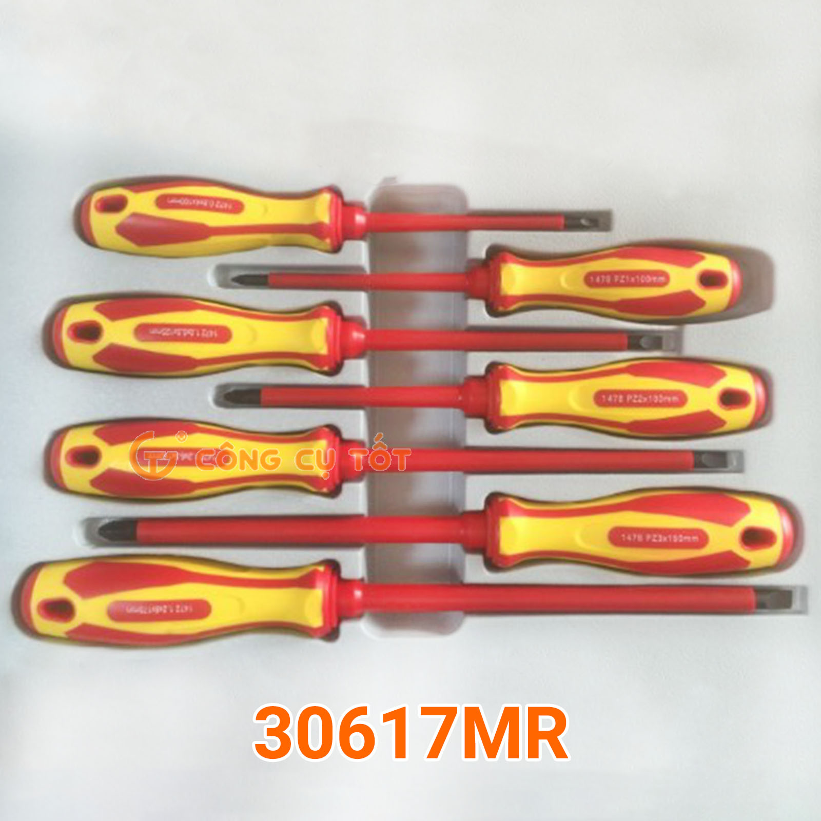 Bộ 7 tua vít Kingtony 30617MR đạt chuẩn VDE