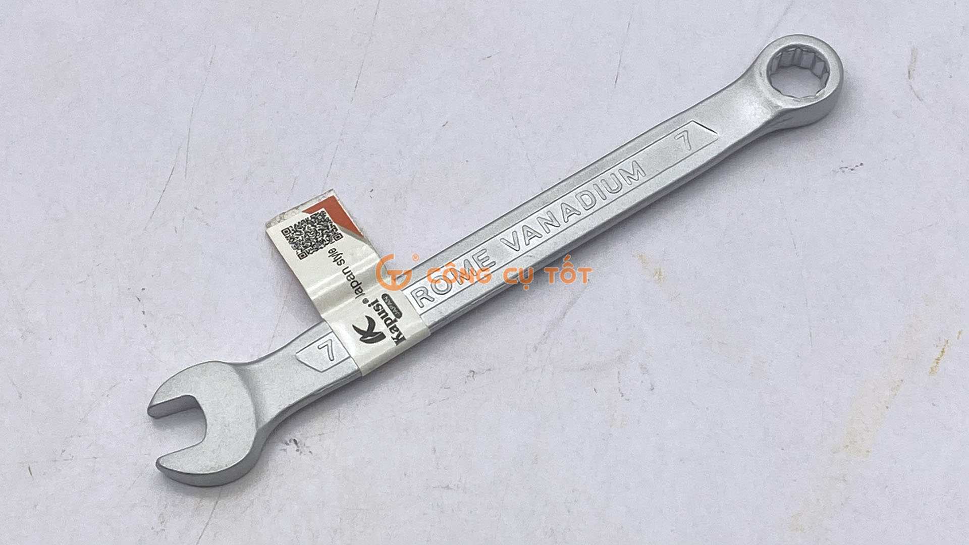 Cờ lê vòng miệng 7mm Kapusi K-6093 xi mờ