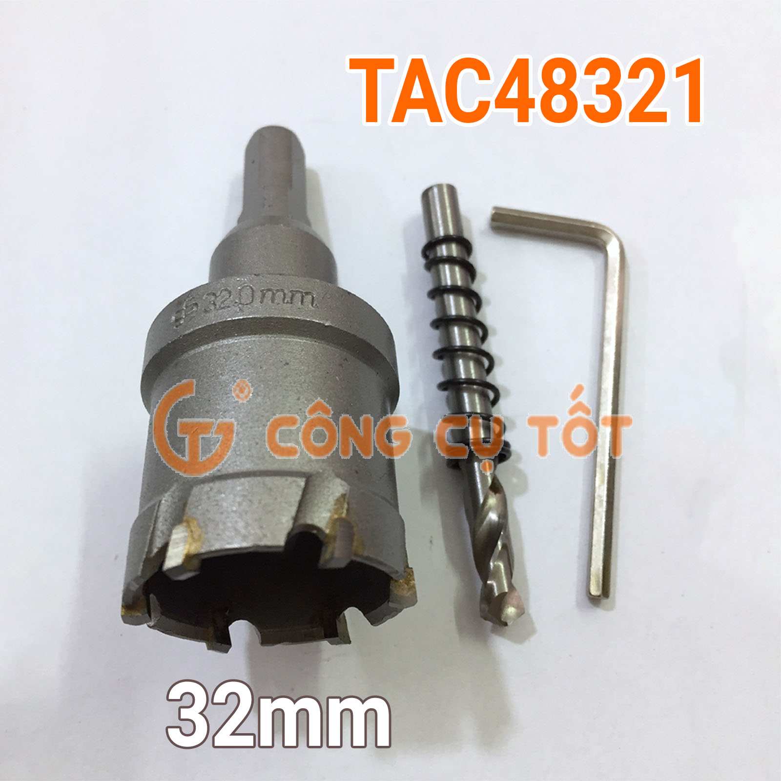 Mũi khoét lỗ inox 6 răng hợp kim TCT Ø32mm Total TAC48321