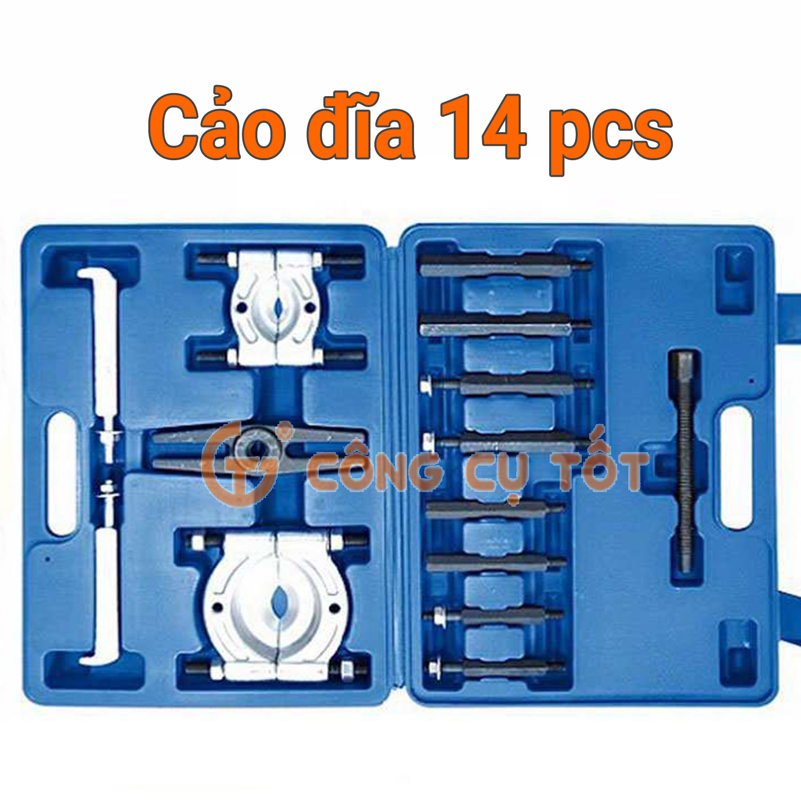 Bộ cảo đĩa để tháo lắp bạc đạn 14 chi tiết C-Mart S0017