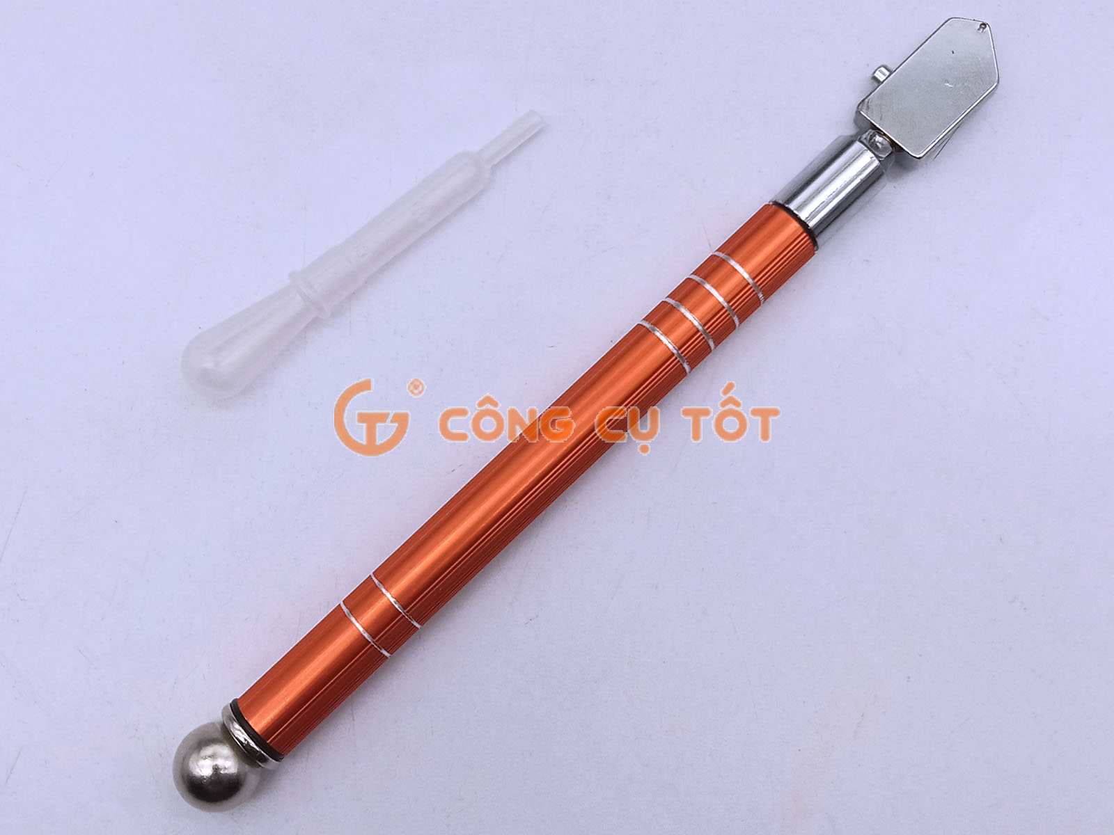 Dao cắt kính và gạch men lưỡi tròn Ø3.5mm cán hợp kim nhôm Kapusi K-8736