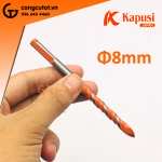 Mũi khoan đa năng chuôi tròn vát màu cam Ø8mm Kapusi K-3504