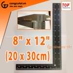 Thước kẻ vuông đen lưỡng hệ 20x30cm dày 1.5mm TOP TB-6503 Đài Loan