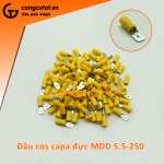 100 đầu cos ghim capa được MDD 5.5-250 bọc nhựa vàng