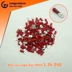 100 đầu cos ghim capa được MDD 1.25-250 bọc nhựa đỏ