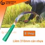 Liềm 8 thép cao cấp 310mm cán nhựa cắt lúa cắt cỏ