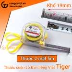 Thước cuộn Lỗ Ban tiếng Việt 5m hai mặt Tiger