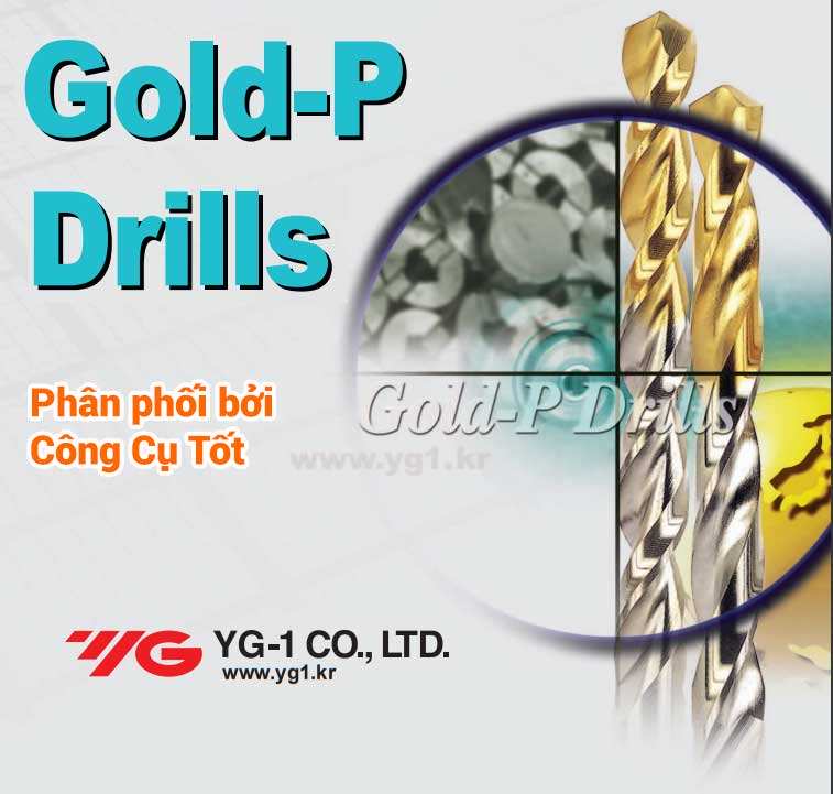 Mũi khoan sắt YG-1 Gold-P Hàn Quốc