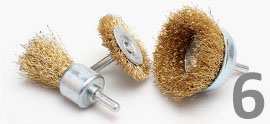 Chổi đánh gỉ cốt Ø6mm