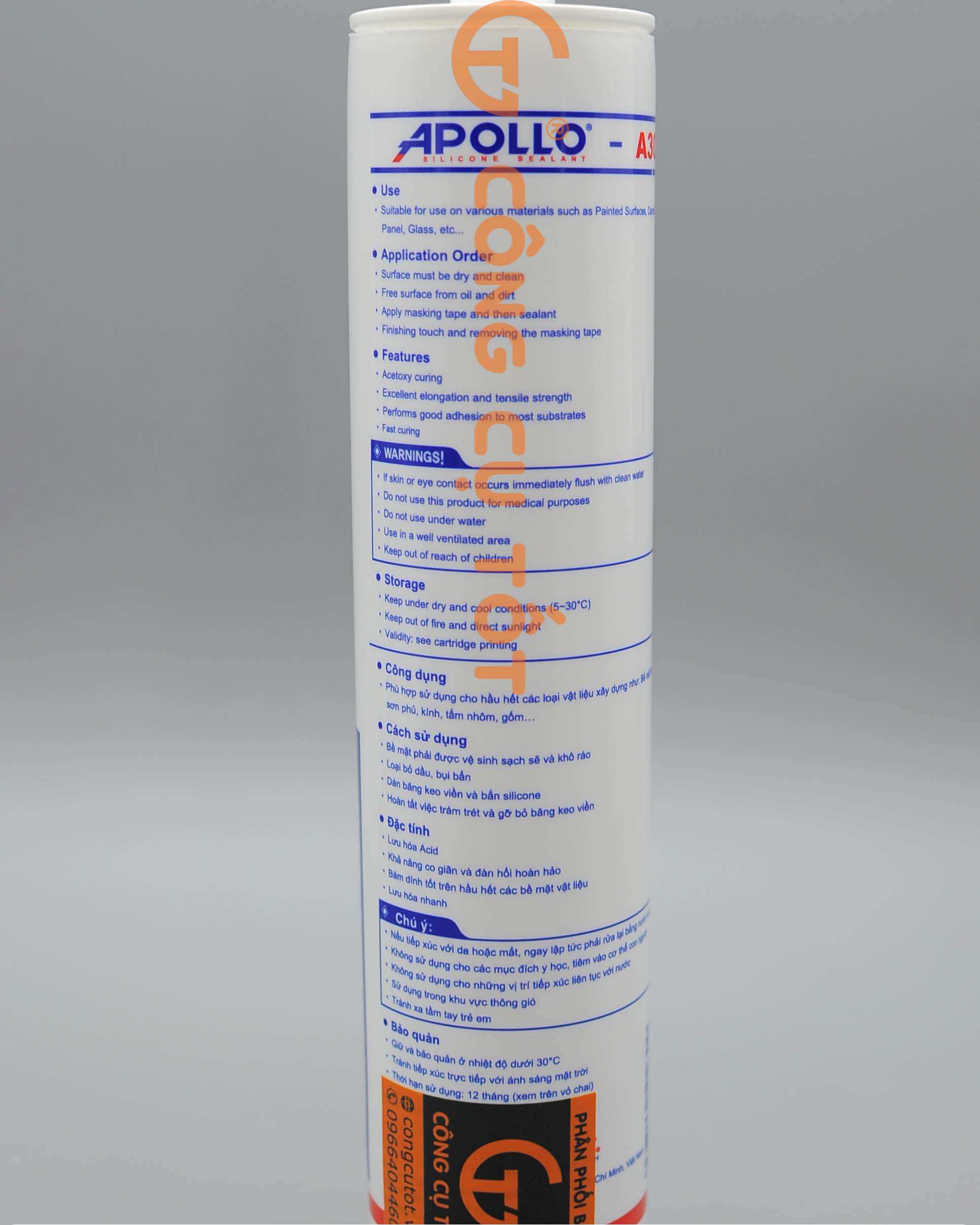 Thông tin sản phẩm keo silicon Apollo