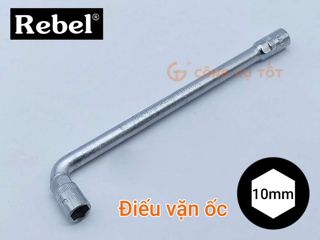 Ống điếu vặn ốc Rebel phi 10mm dài 185mm
