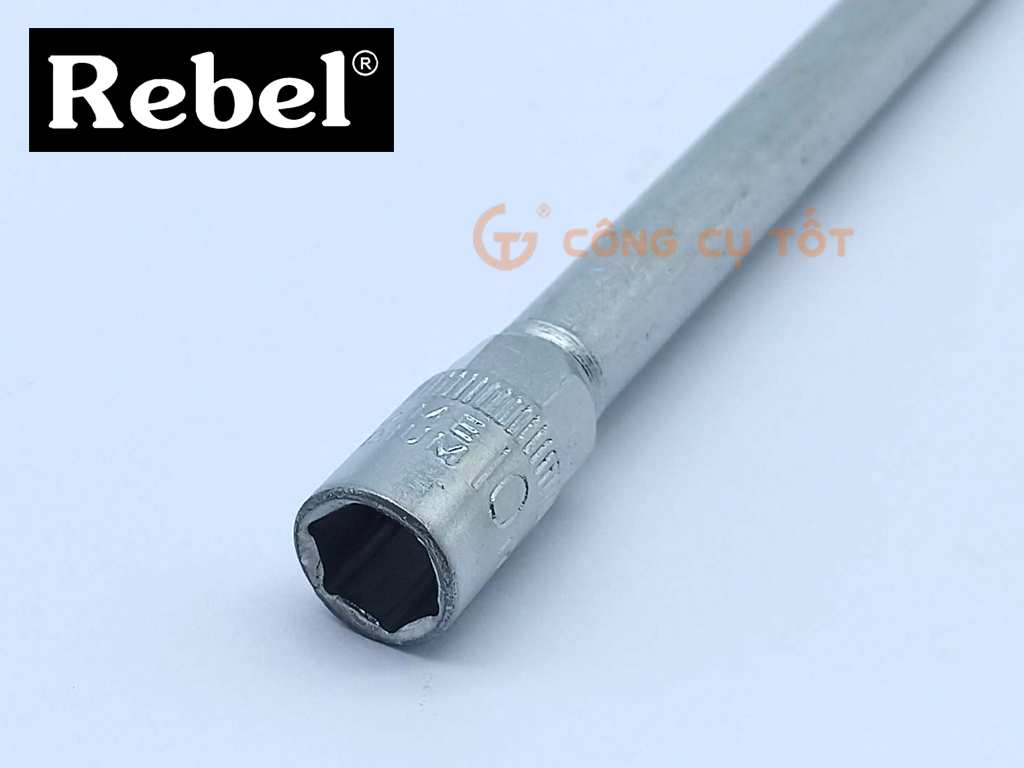 Ống điếu chữ L vặn ốc Rebel phi 10mm dài 185mm