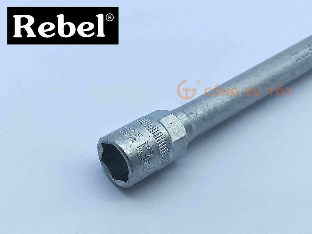 Ống điếu chữ L vặn ốc Rebel phi 13mm dài 205mm